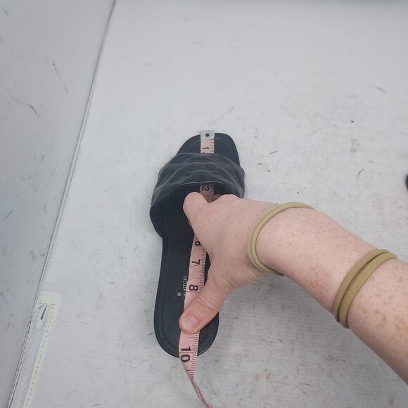 LOUIS VUITTON Monogram Black Embossed Revival Heel Sandal - Picture 10 of 11